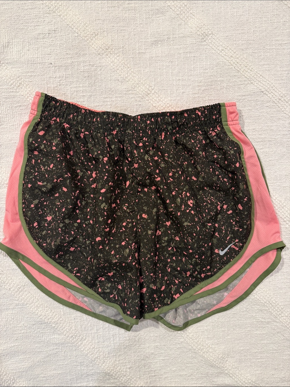 Nike Black Pink Splatter Running Shorts